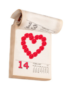 Valentine's Day in calendar